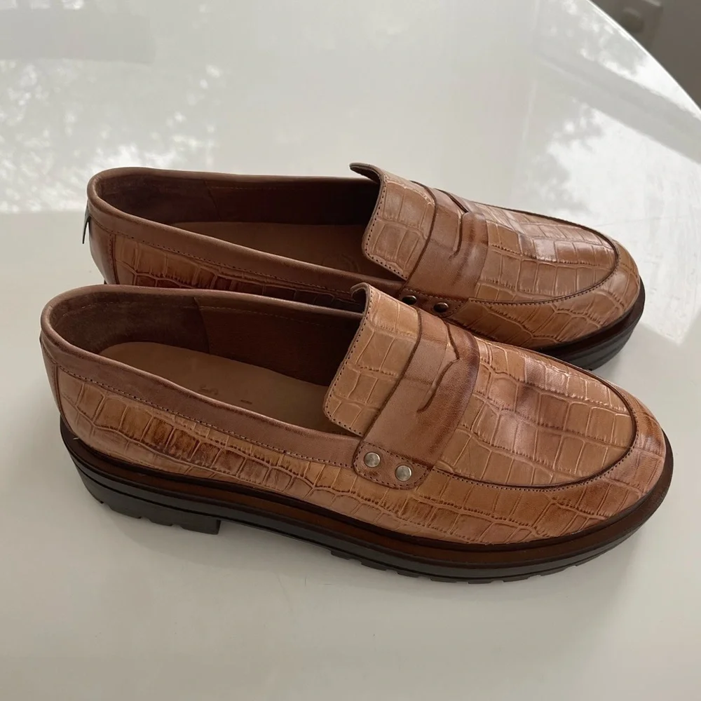 Shop Sols Maddie Chunky Platform Leather Loafer - 11